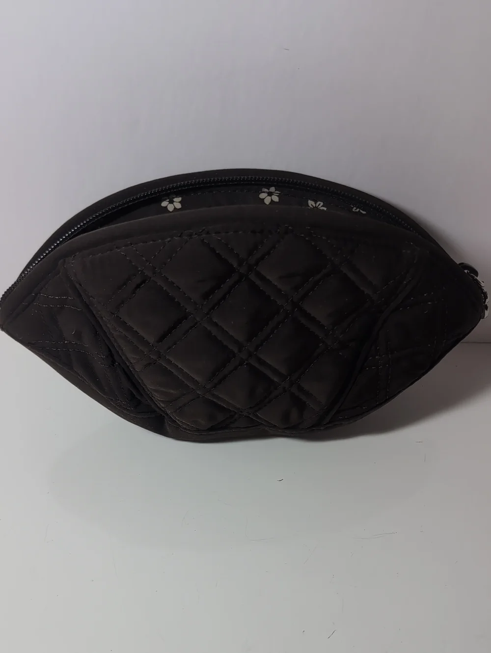 Vera Bradley Quilted Brown Women’s Cosmetic Bag - Stylish Travel Pouch